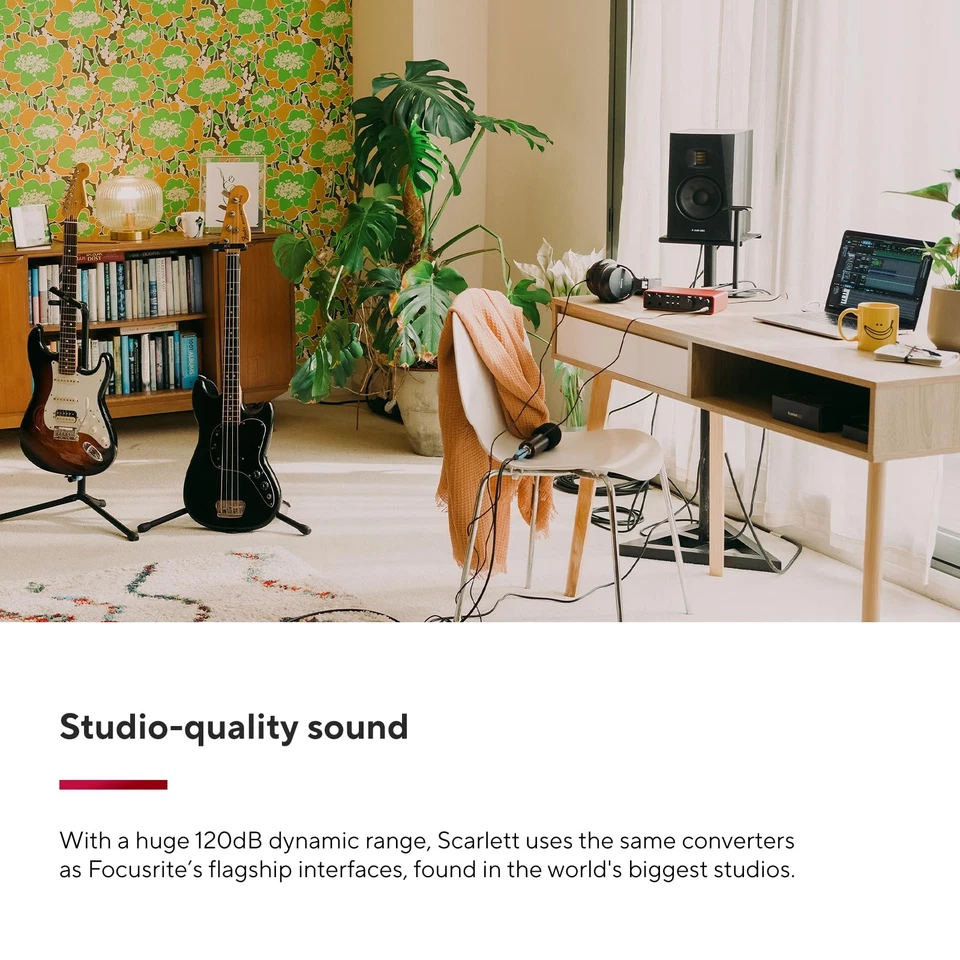 FOCUSRITE SCARLETTTT 2I2 4th generation USB audio interface recording/songwritin - Image 3 of 4