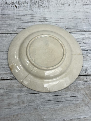 AS-IS Cracks Chips Major Gen Ulysses S Grant Transferware Child Alphabet Plate - Picture 20 of 24