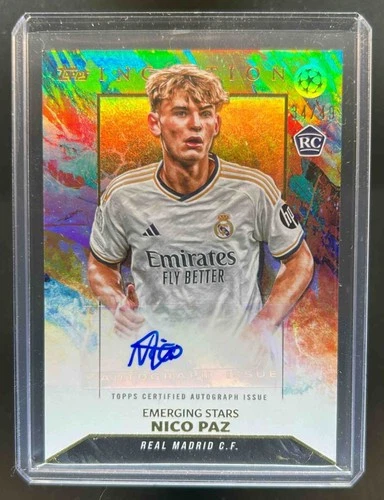 2023-24 Topps Inception UEFA Club Competitions Nico Paz Rookie Auto #34/49