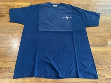 Michelob Beer T-Shirt XL Blue Embroidered Logo Promo Minimalist Breweriana 90s