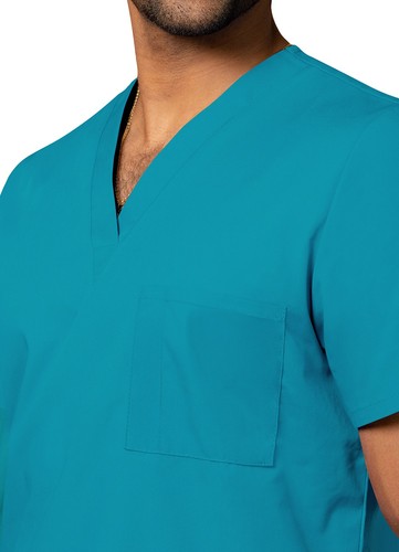Adar Unisex Medical Nursing Workwear Uniform Multi Pocket V-Neck Scrub Top - Picture 24 of 161