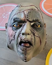 Vintage 2000 Paper Magic Group Halloween Mask Zombie Monster Staple Face Scary