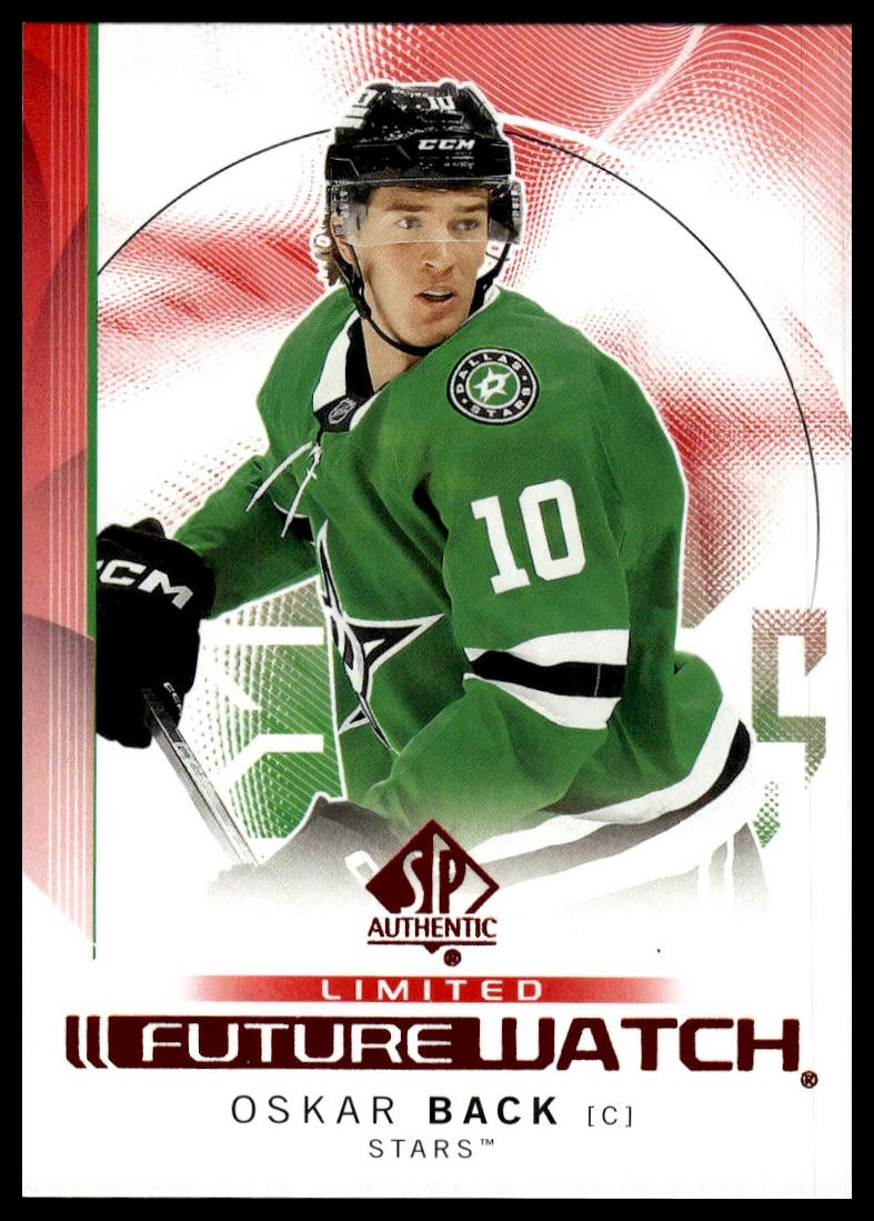 2024-25 SP Authentic #168 Oskar Back Limited Red