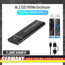 M2 SSD-Gehäuse M.2 NVMe USB 3.2 Typ-C Gehäu...