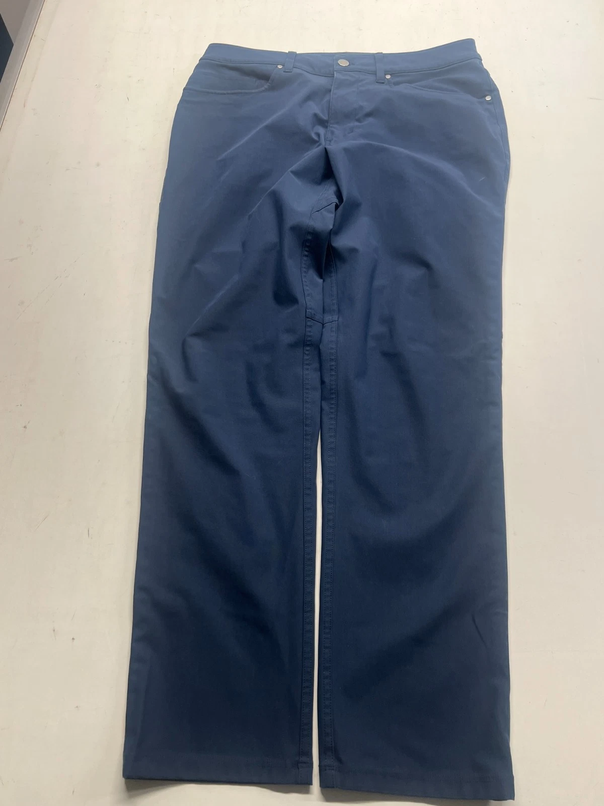 Lululemon ABC Chino Pants Blue Straight Leg Golf Athleisure Mens Sz 32 17x30