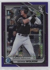 2024 Bowman Chrome Prospects Mega Box Purple Mojo Refractor George Wolkow 14o5