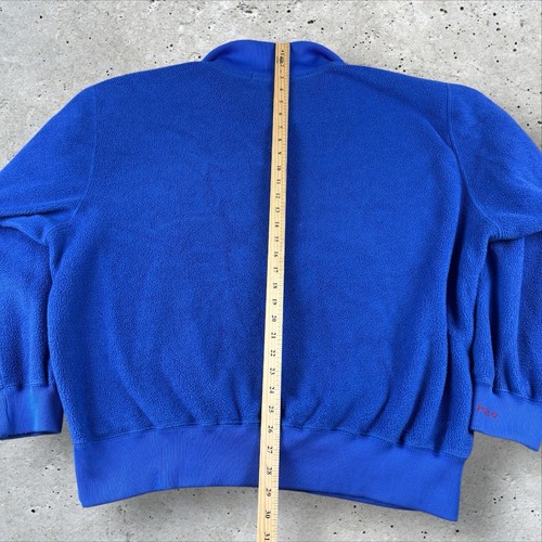 Vintage Polo Ralph Lauren Sport Hi Tech Fleece 1/4 Zip Jacket Men’s XL 90s - Picture 5 of 6