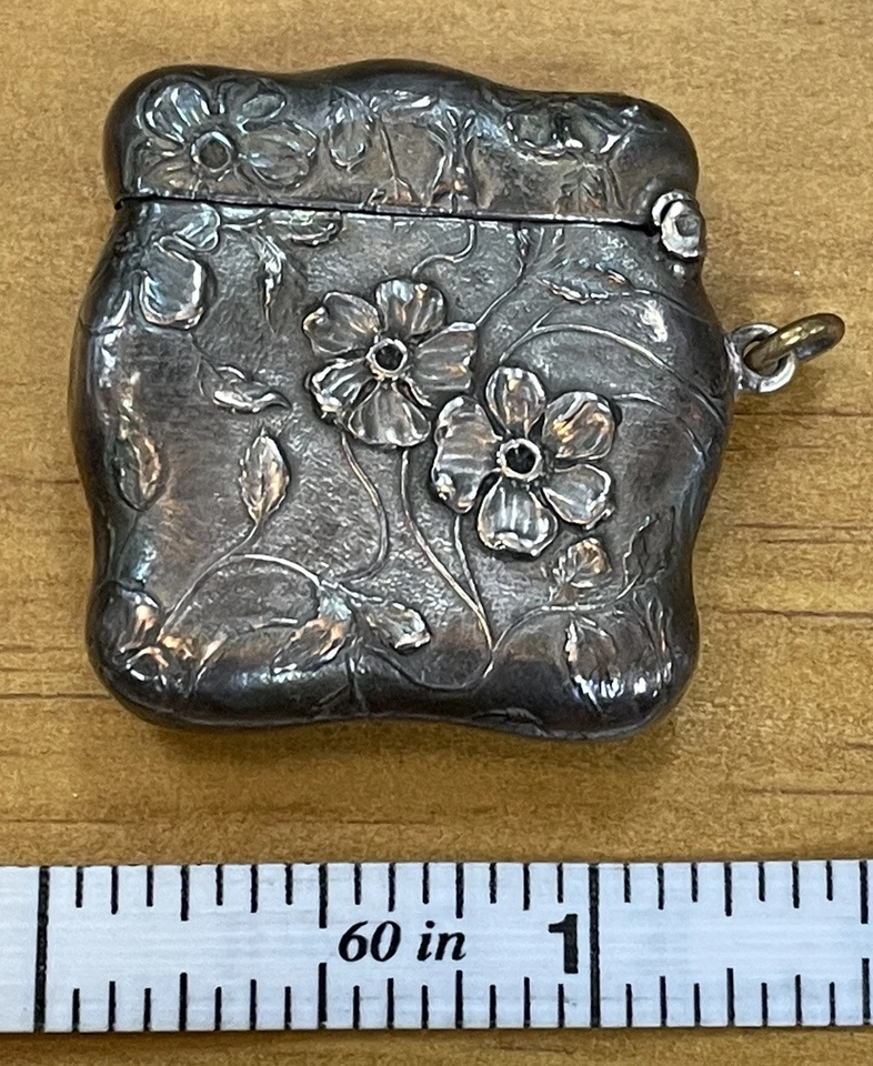 Estuche de seguridad para estampillas Unger LOOK de plata esterlina 1 pulgada Cupido Querubín - Love's Dream Foto 3 de 4