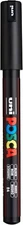 Posca, PC-1MR, Black, Pack of 6, Ultra Fine Tip Paint Marker Pens Set