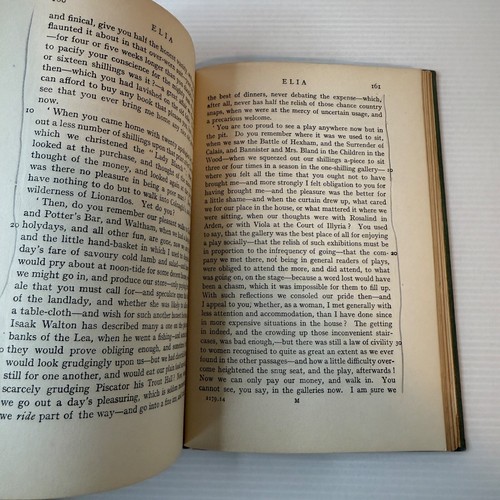 Charles Lamb Prose & Poetry Haxlitt De Quincey Essays 1924 Antique Oxford HB - Picture 10 of 14