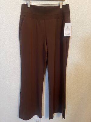 Athleta Women's Breathable High Rise Venice Flare Pants Brown Sizes Large