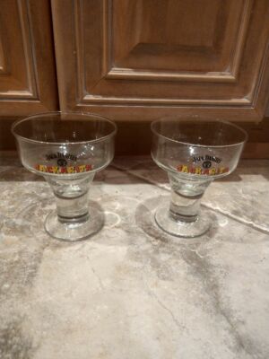 2 JACK DANIELS OLD NO. 7 JACKARITA GLASSES PRE OWNED MARGARITA Vintage Rare