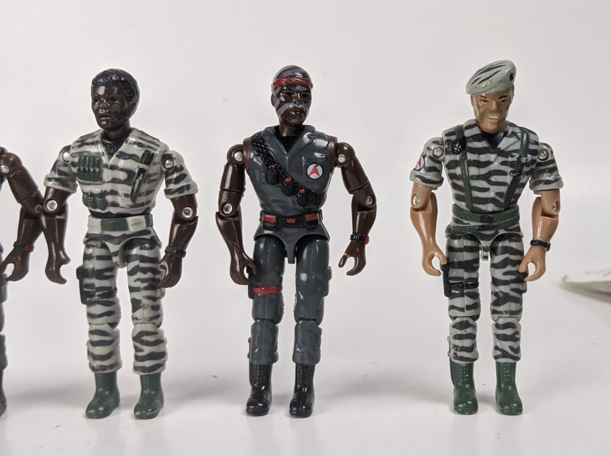 4x 1990's Lanard The Corps Ranger Military Soldier 3.75