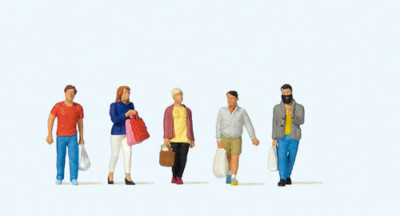 NEW HO 1:87 Preiser # 10673 Shoppers / People Shopping FIGURES
