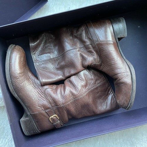 PRADA Brown Leather Riding Boots - 39 - Picture 6 of 8