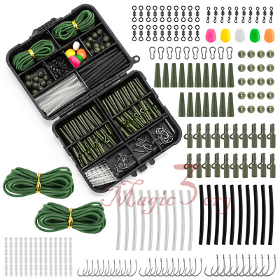 278pcs Carp Fishing Tackle Box Set Accessories Safety Clips