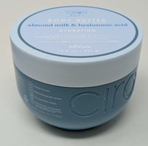 Ciroa Australia Almond Milk & Hyaluronic Acid Body Butter 450g / 15.8 fl oz NEW - Picture 2 of 3
