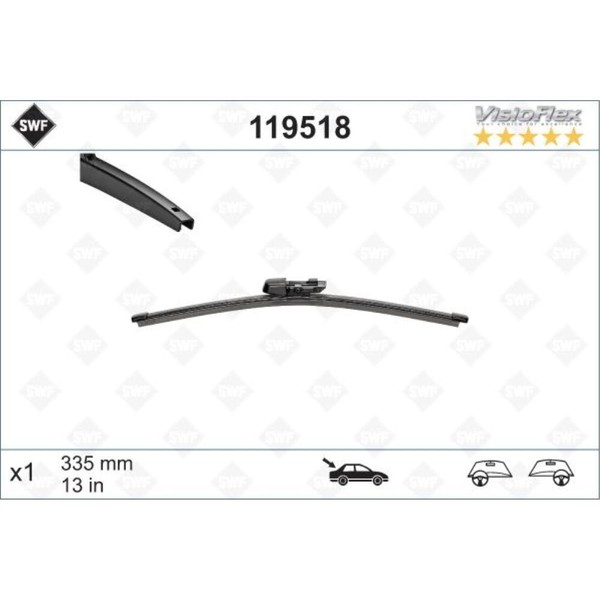 SWF Wischblatt Hinten FüR VW Golf Plus 5M1 521 Skoda Octavia III Combi 5E5-image