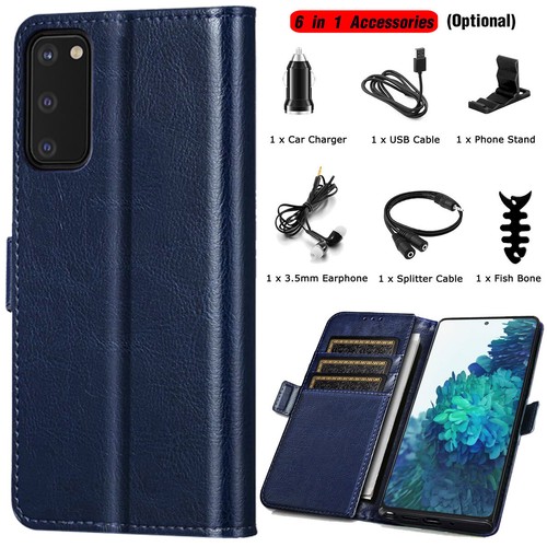 For Samsung Galaxy S20 FE 5G Case Leather Protective Cover / Accessories - Photo 13 sur 24