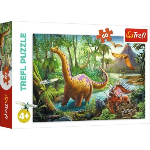 Trefl TRF17319 Puzzle da 60 Pezzi - Migrazione dei Dinosauri - Foto 1 di 1