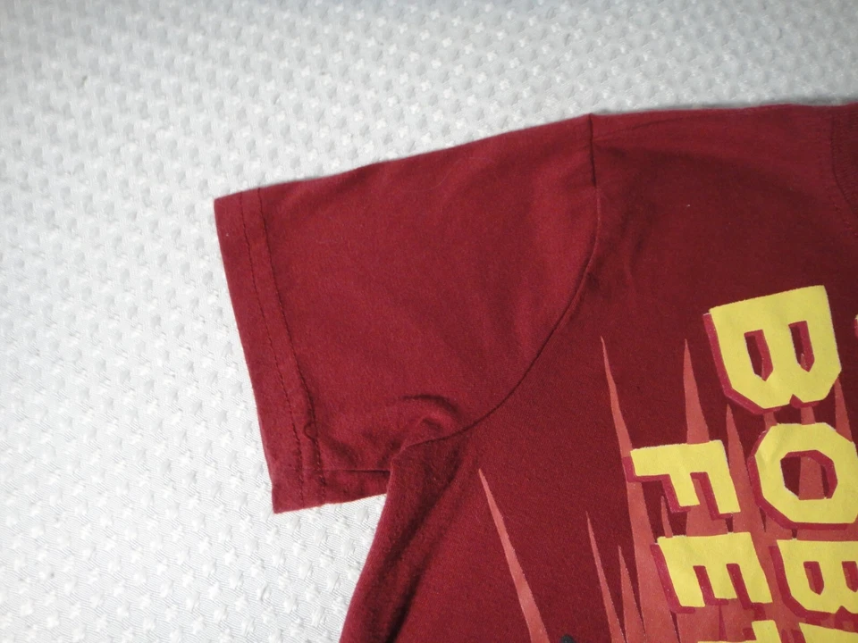 Camiseta Star Wars Boba Fett Bounty Hunter Rojo Oscuro Mezcla Algodón Niños Talla 7/8 Foto 4 de 4