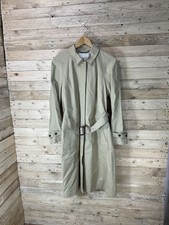 Jaeger For M&s Size 14 100% Cotton Belted Trench Coat In ‘stone’ Rrp £250