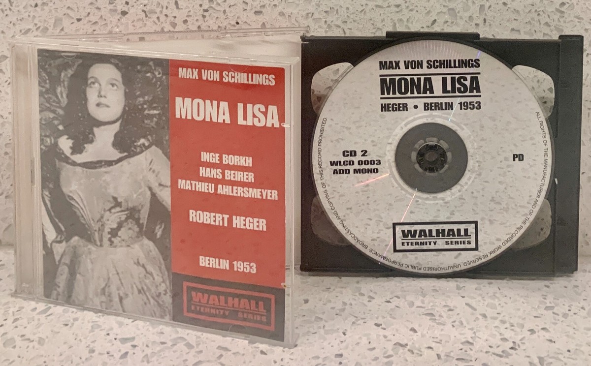 【中古CD】Mona Lisa／Max von Schillings/Robert Heger/Staatskapelle Berlin/St dtischen Oper Berlin Orchestra MAX VON SCHILLINGS Mona Lisa [1953] (2 discs, Walhall) HEGER