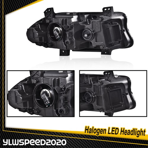 Fit For 2015-2022 Dodge Charger Halogen LED DRL Projector Headlight Left Lamp - Picture 8 of 10