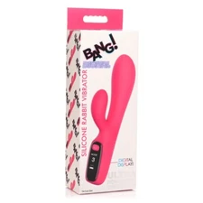 Bang! Digital Silicone Rechargeable Rabbit Vibrator Vibe Pink