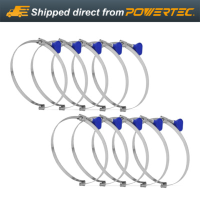 POWERTEC 70224-P2 Left Hand Keyed Bridge Hose Clamps | 2-1/2?? Easy Turn