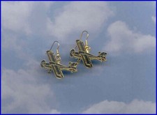 Avid Flyer Earrings Airplane Aircraft Plane Aviatrix 99's Made in the USA