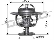 DAYCO THERMOSTAT for TOYOTA COROLLA 1NZFE 2ZRFE 1.5L 1.8L 07-ON ZRE152/182R
