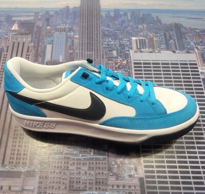 nike sb adversary premium wolf gray & university blue shoes