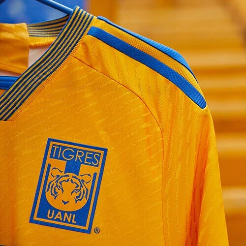 Tigres UANL ジニャク 10番シャツ フルスポンサー Lサイズ TIGRES UANL 23/24 Home - Yellow - GIGNAC # 10 - Slim Fit