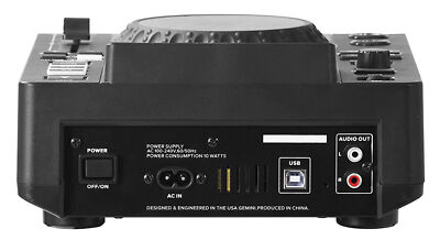 Gemini MDJ-600 Single Tabletop USB/CD Media Player DJ MIDI