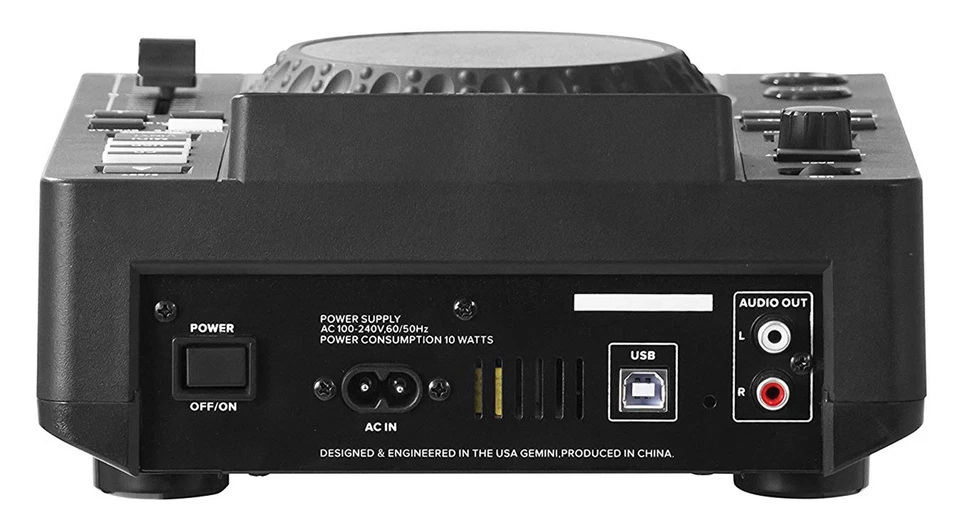 Gemini MDJ-600 Single Tabletop USB/CD Media Player DJ MIDI Controller w/4.3" LCD - Image 4 of 4