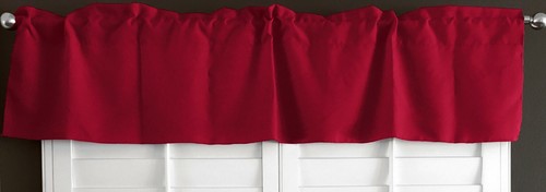 100% Polyester Poplin Solid Kitchen Curtain Tier/Valance Window Treatment - Picture 16 of 33