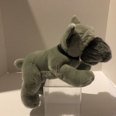 Russ The Schnauzer Gray Puppy Dog 11'' Plush Stuffed Animal Toy
