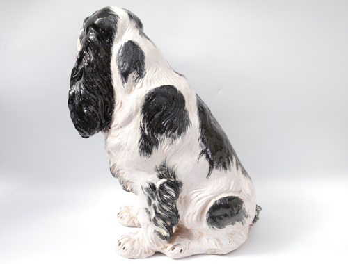 Figura Perro Cocker Spaniel TAMAÑO REAL Terracota h55cm Rara - Imagen 9 de 15