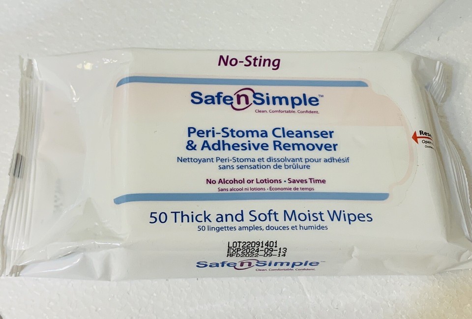 150 Safe n' Simple PeriStoma and Adhesive Remover Wipe 50 Count & 100