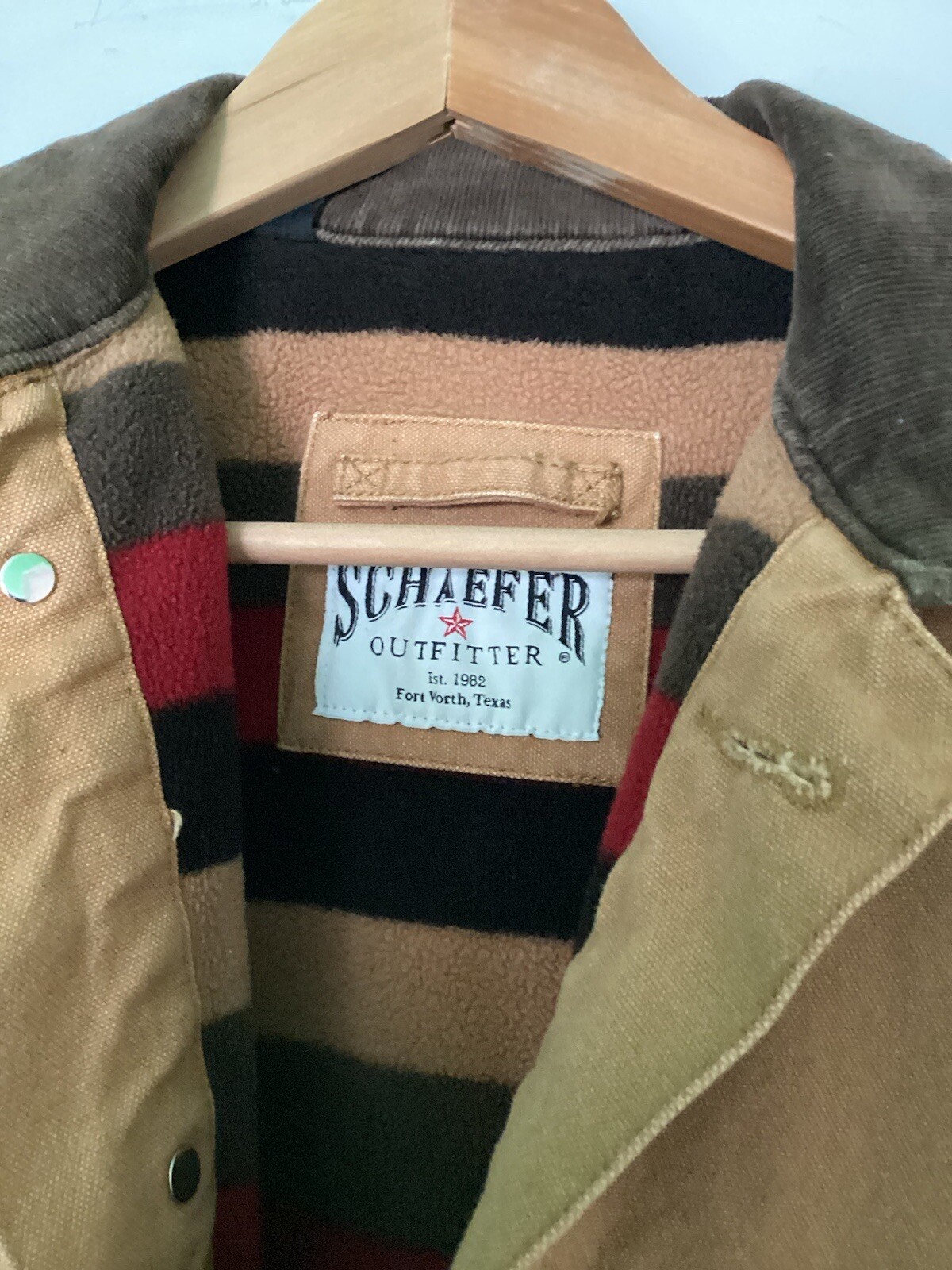 Men’s Schaefer Outfitter Blanket Lined Brush Jacket Large Montana eBay