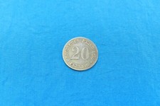 1876E German Empire 20 Pfennig Silver Coin *KM#5*      *Deutsches Reich*    *XF*