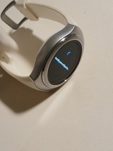 Samsung Galaxy Gear S2 Stainless Steel Silver Case / White SM-R720 Pre-owned - Picture 4 of 10