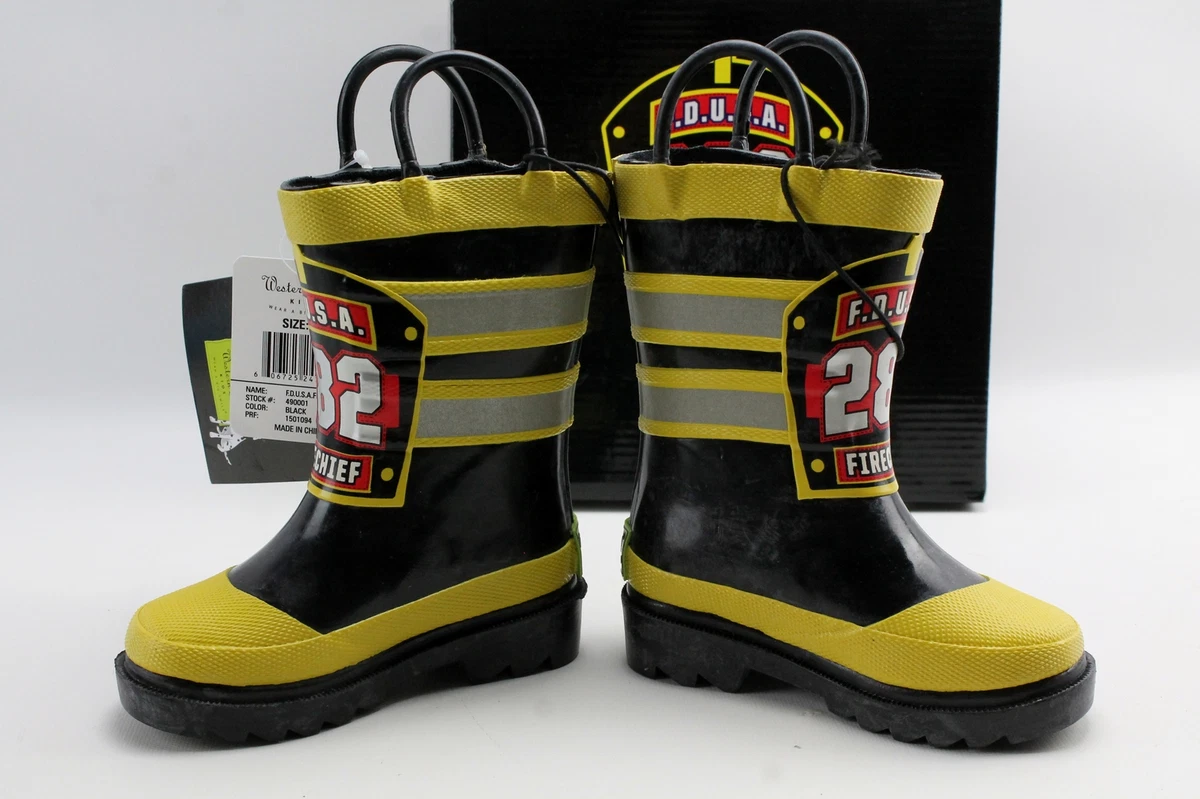 Western Chief Kids F.D.U.S.A. 282 Fire Chief Kids Boots Size 5