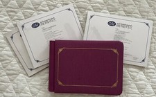 Creative Memories 5x7 Purple Sentiments Scrapbook Album, XtraPgs  Pg Protectors