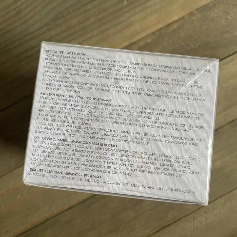 EVE LOM 救援去皮垫 密封 全新 60 垫 — 第 3/4 张图片