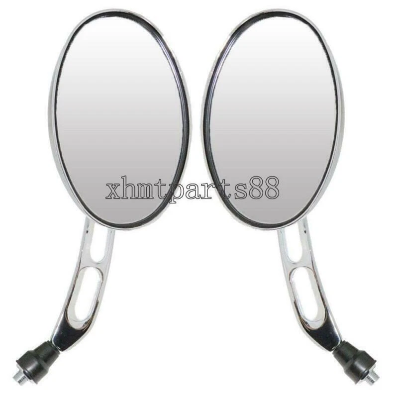 Espejos retrovisores cromados para motocicleta Harley-Davidson Ultra Limited FLHTK Street Glide Foto 2 de 4