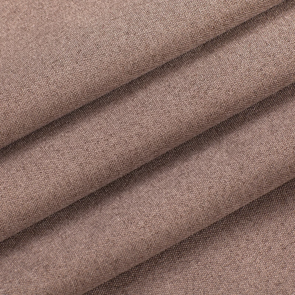 Set of Two (2) 100% Blackout Curtains Extra Wide 110 Inches - All Length - Brown - Image 4 of 4