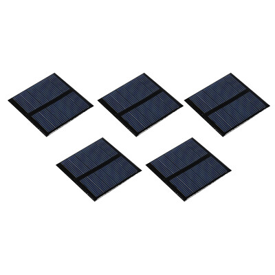 Mini Solar Panel Cell 3V 125mA 0.375W 52mm x 52mm for DIY Project Pack of 5