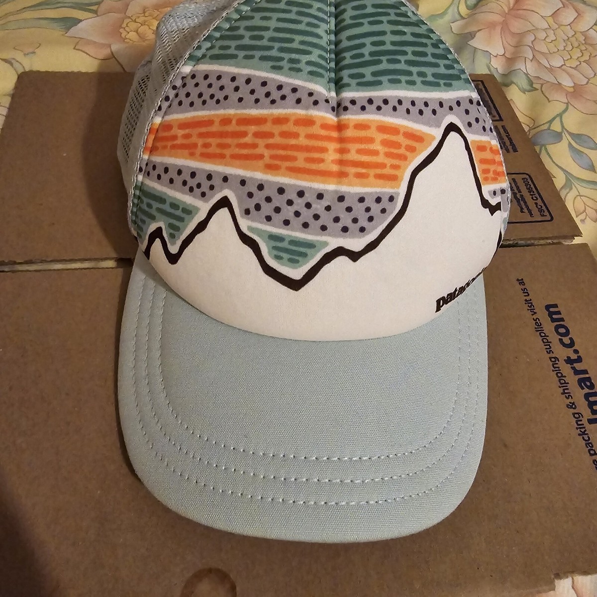 Vintage *Rare Design PATAGONIA Cap Hat 5-Panel Mesh Trucker